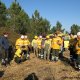 Fire chief briefing the team before the fire. © Hans de Herder, 2009<br />