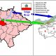 Administrative maps of a) Saratov Region; b) Marks District, both Russian Federation.