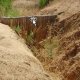 Erosion in the study area.